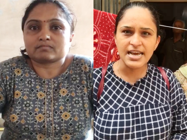 Devyaniben Doshi and Poojaben Shah, residents of Dewas Society, were moved to express their grief.