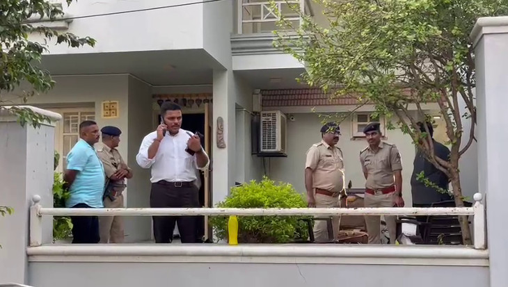 The police stayed up all night and cordoned off the bungalow and the area.