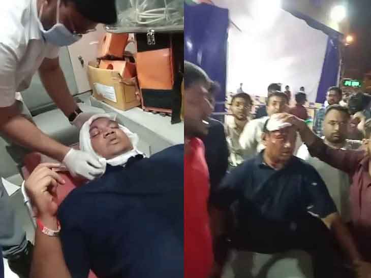 હુમલો થયા બાદ ઇજાગ્રસ્ત થયેલા મનોજ સોરઠિયા.