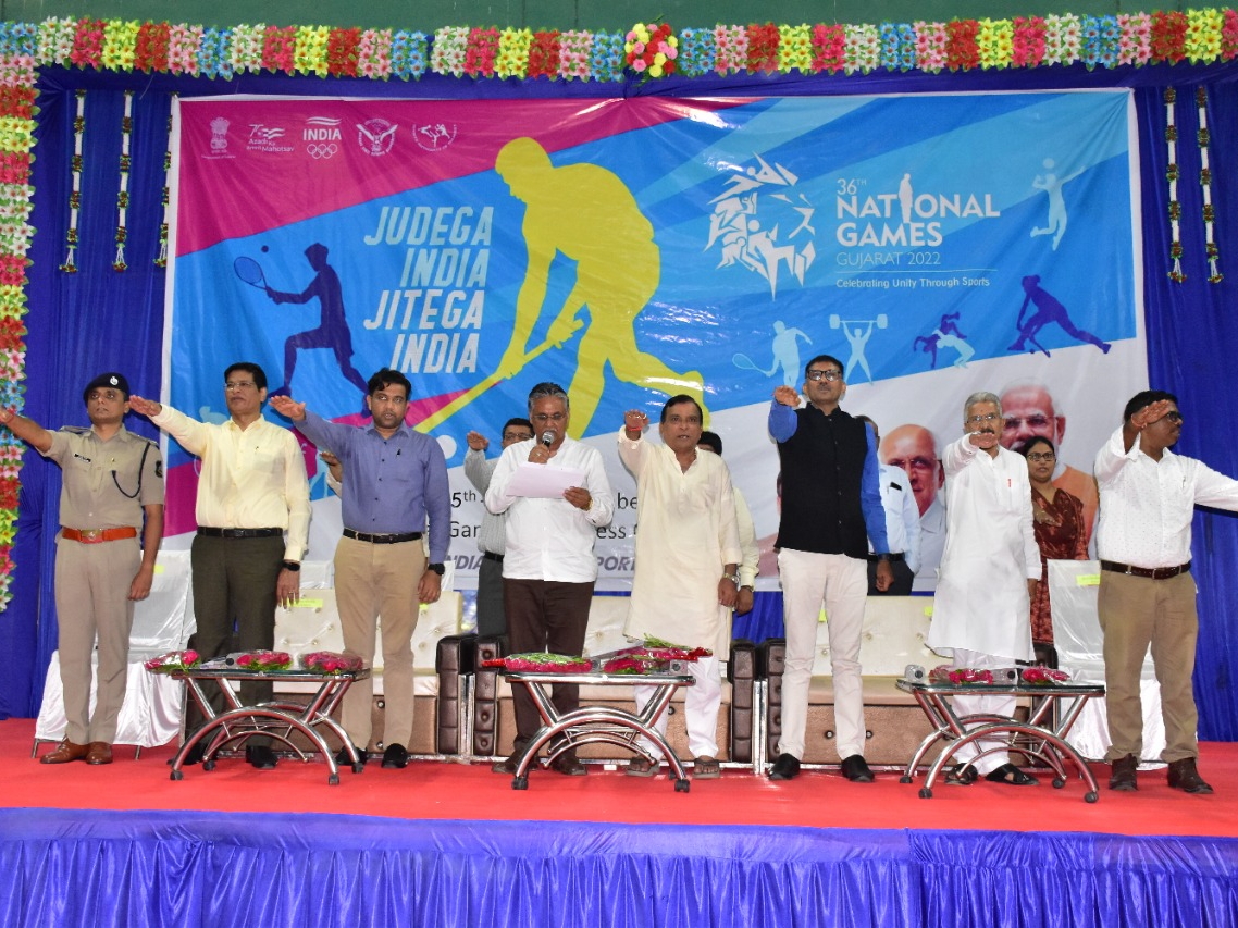 પંચમહાલ જિલ્લાના સ્પોર્ટસ કોમ્પલેક્ષ ગોધરા ખાતે જિલ્લા કક્ષાનો