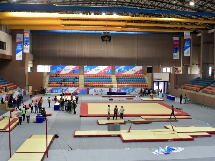Citizens can watch gymnastics at Vadodara's Sama Sports Complex without