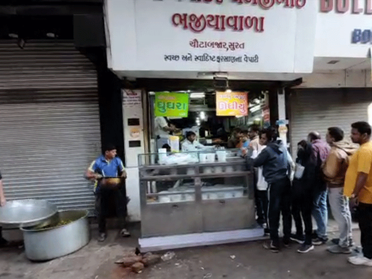 સુરતીઓ ઊંધિયું ખરીદવા માટે કતારમાં ઊભા રહી ગયા
