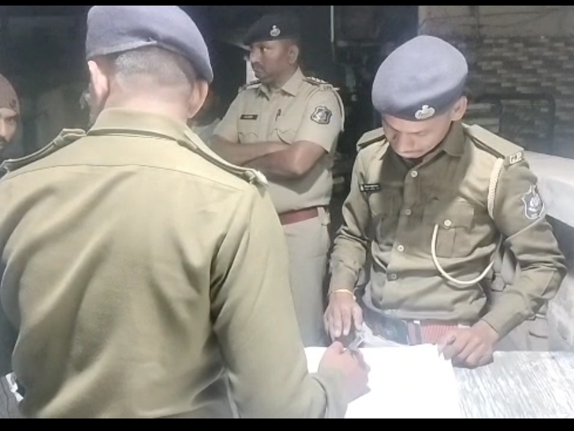 A mega search operation was conducted by the police in the industrial