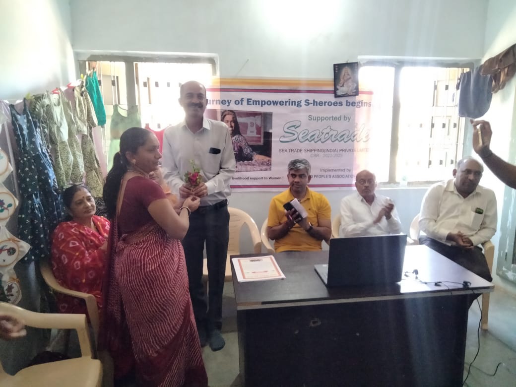 Handicapped sisters were given sewing machines after training with shelter; Disabled women