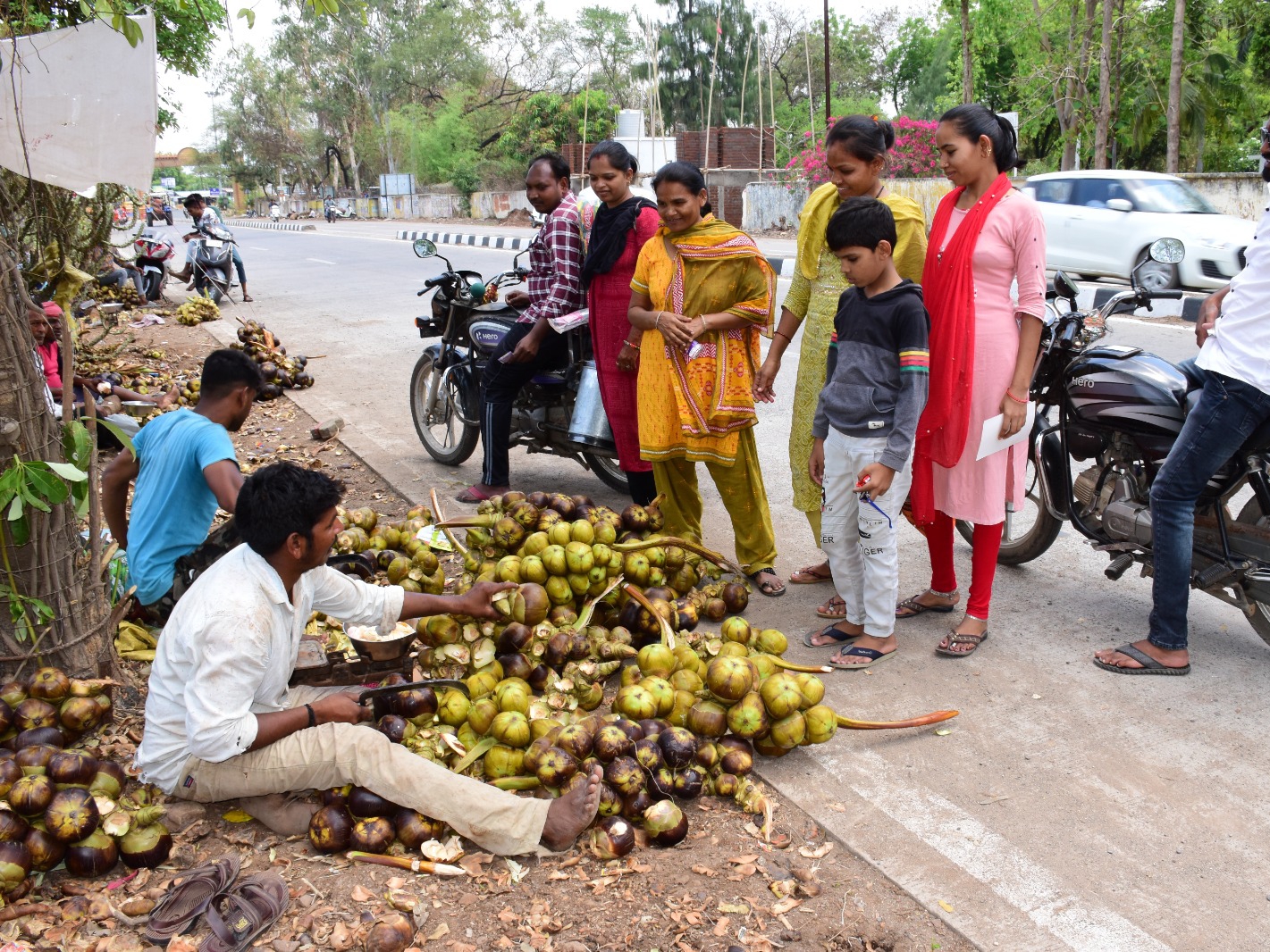 The tribal people of Narmada district earn an income of Rs.1000 per day ...