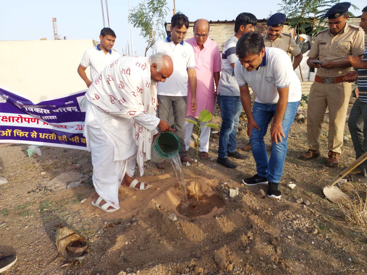 Anjar branch of Bharat Vikas Parishad conducted tree plantation on the ...