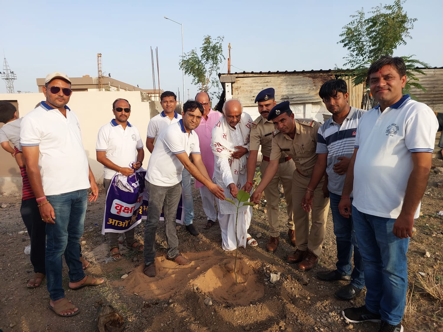 Anjar branch of Bharat Vikas Parishad conducted tree plantation on the ...