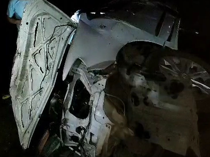 While returning from celebrating a friend's birthday, a car overturned ...
