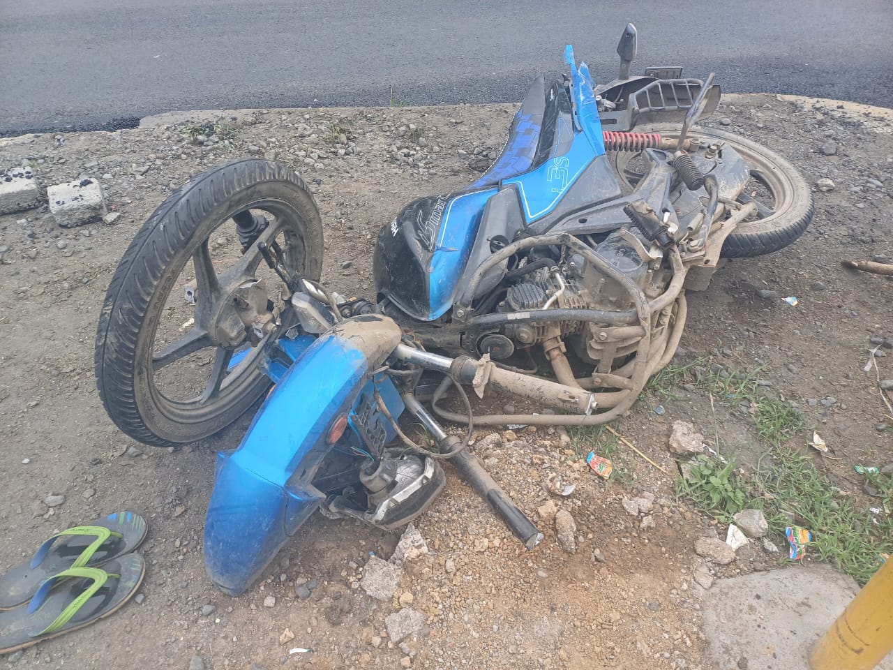 One of the two youths who were riding a bike died after hitting a ...
