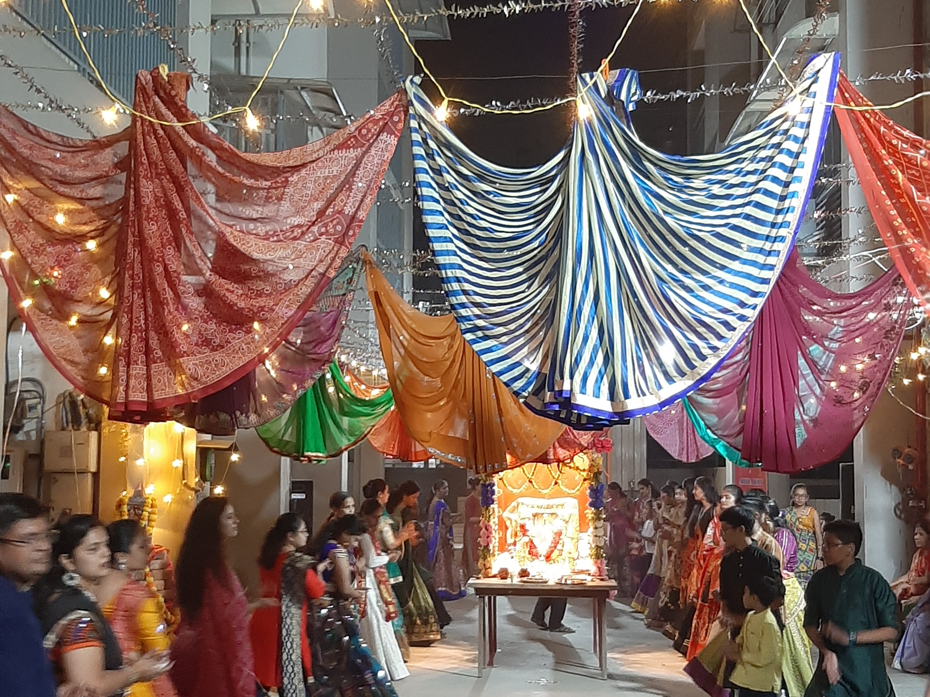 A glimpse of the fifth day of Navratri at the Aditya Icon Society at ...