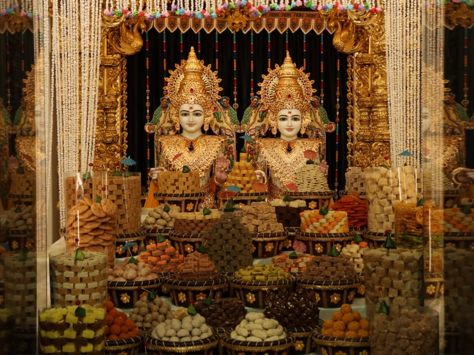 A grand Annakoot of twelve hundred dishes was conducted at the ...