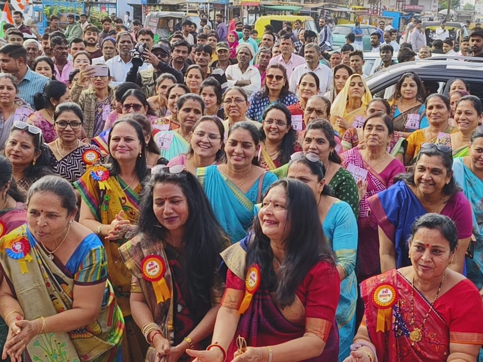 An awareness rally was held by the women's society in Disa, a stage ...