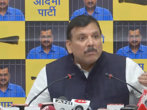 AAP MP Sanjay Singh will hold a press conference today | સંજય સિંહે કહ્યું-  લિકર પોલિસી કૌભાંડ ભાજપે કર્યું છે: કેજરીવાલ વિરુદ્ધ ષડ્યંત્ર, AAP વિરુદ્ધ  નિવેદન આપનાર ...
