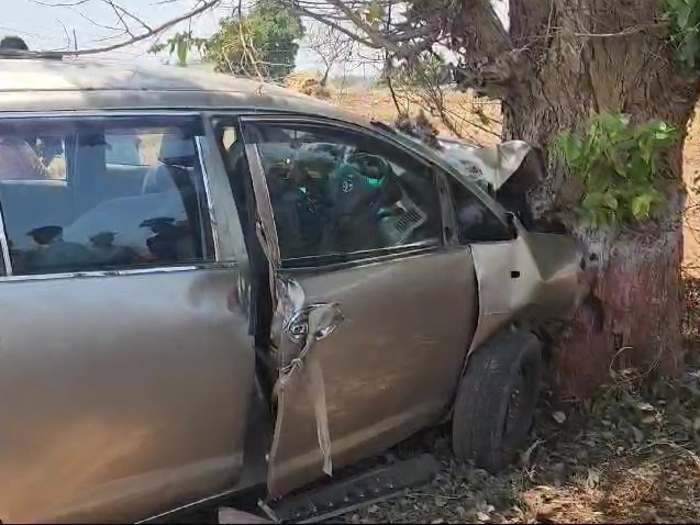 3 killed as car collides with tree | કાર ઝાડ સાથે અથડાતા 3ના મોત: સોનગઢ ...