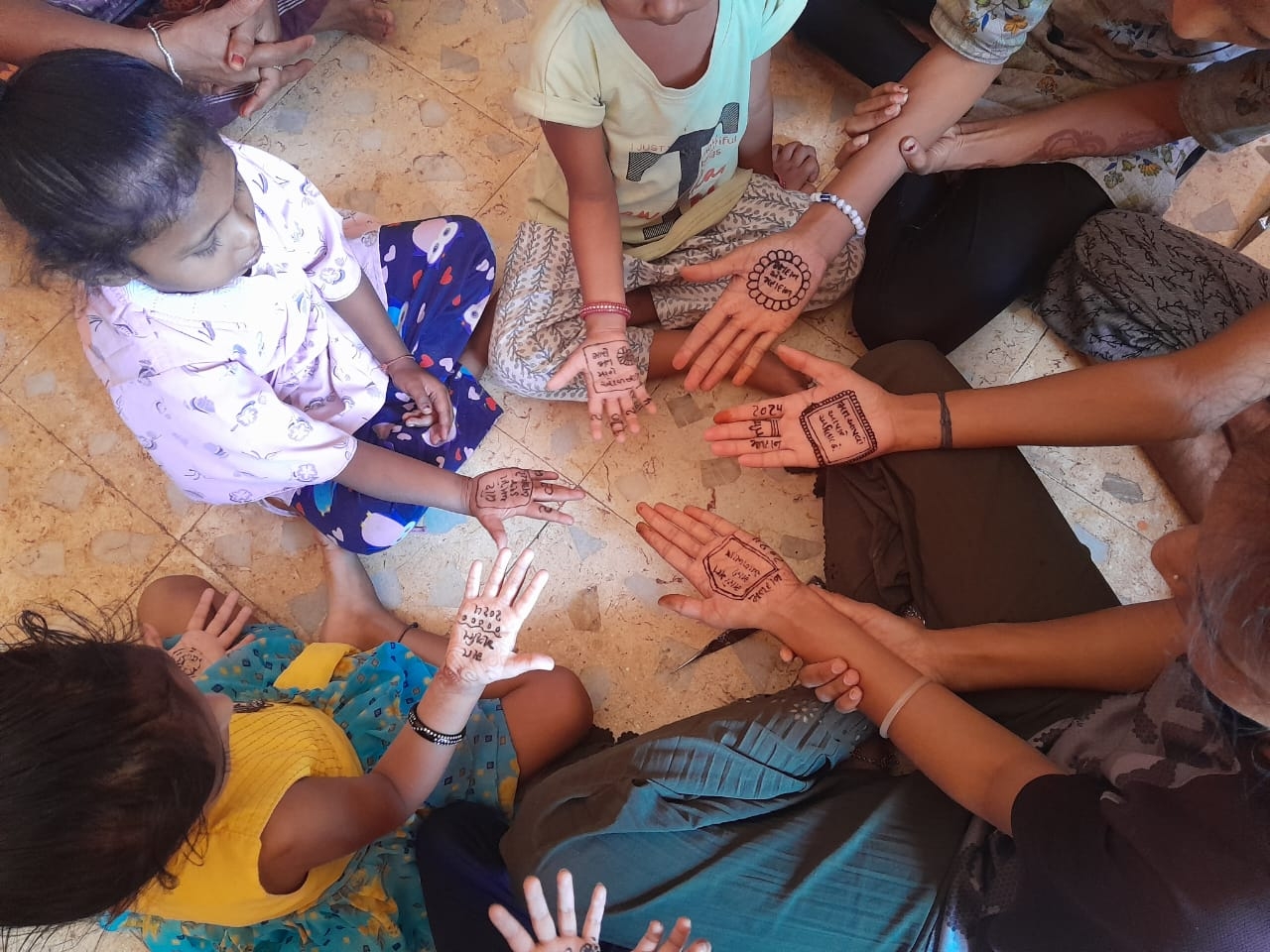 Mass Mehndi programs were held at Anganwadi centers, sub centers of ...