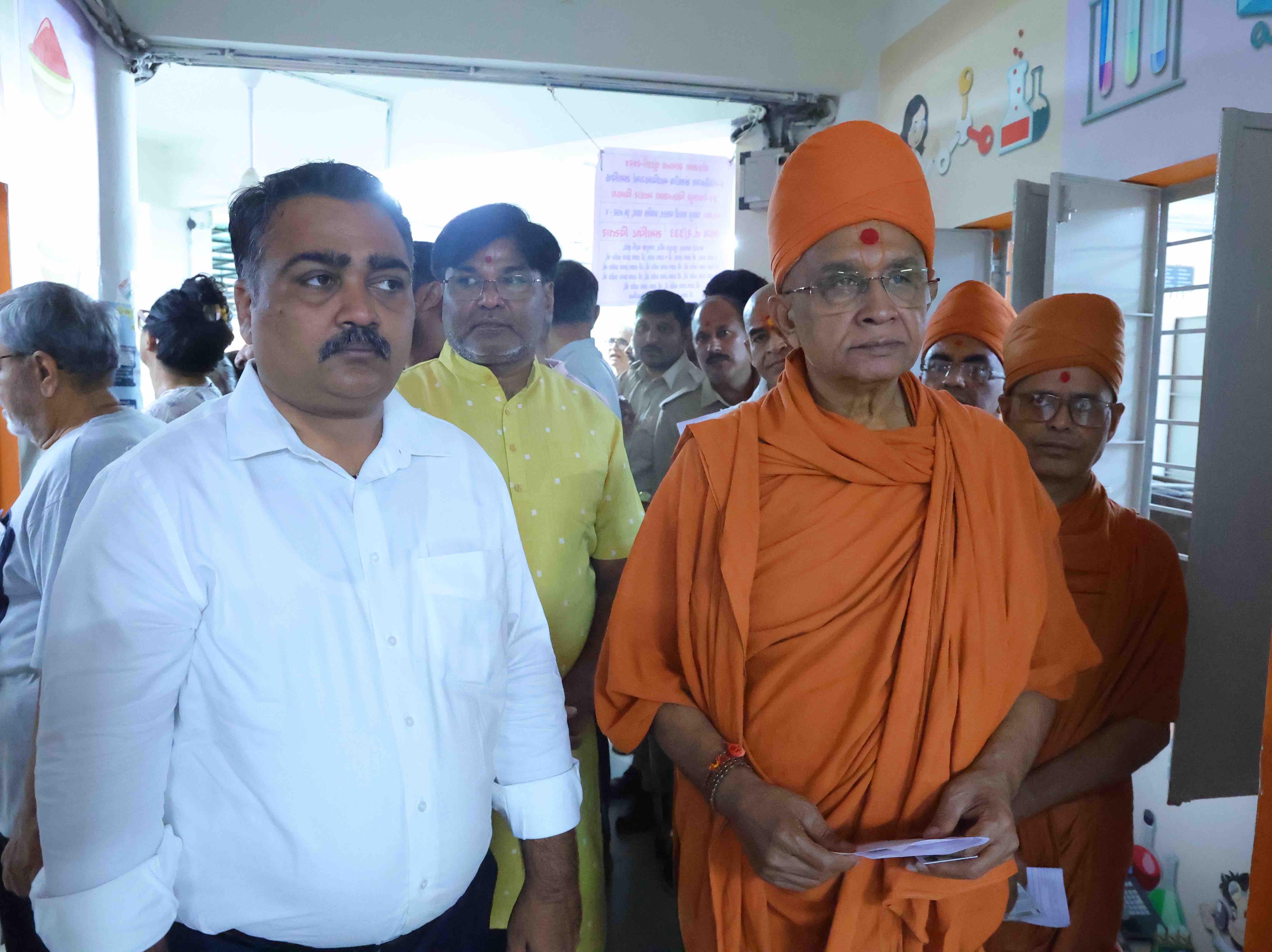 Balakrishna Dasji Swami of SGVP Gurukul along with the Saints voted in ...