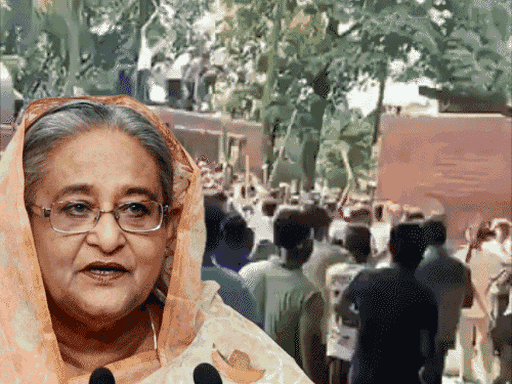 Sheikh Hasina lost 15 years of power, 3 reasons | શેખ હસીનાએ 15 વર્ષની સત્તા ગુમાવી, 3 કારણ: અનામતનો નિર્ણય, પ્રદર્શનકારીઓને દેશદ્રોહી કહ્યા, બંગાળના કસાઈ સાથે ...