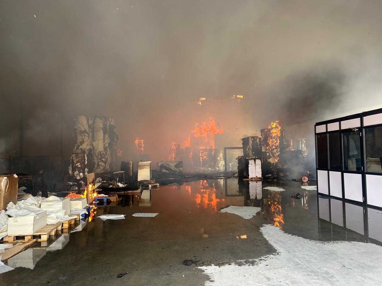 A massive fire broke out at a paper mill in Fairdeal Industrial Park ...
