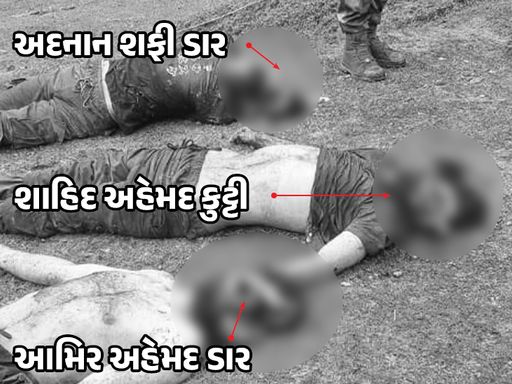 তিনজন বিদ্রোহীকে হত্যা করার পরে একটি ছবি।