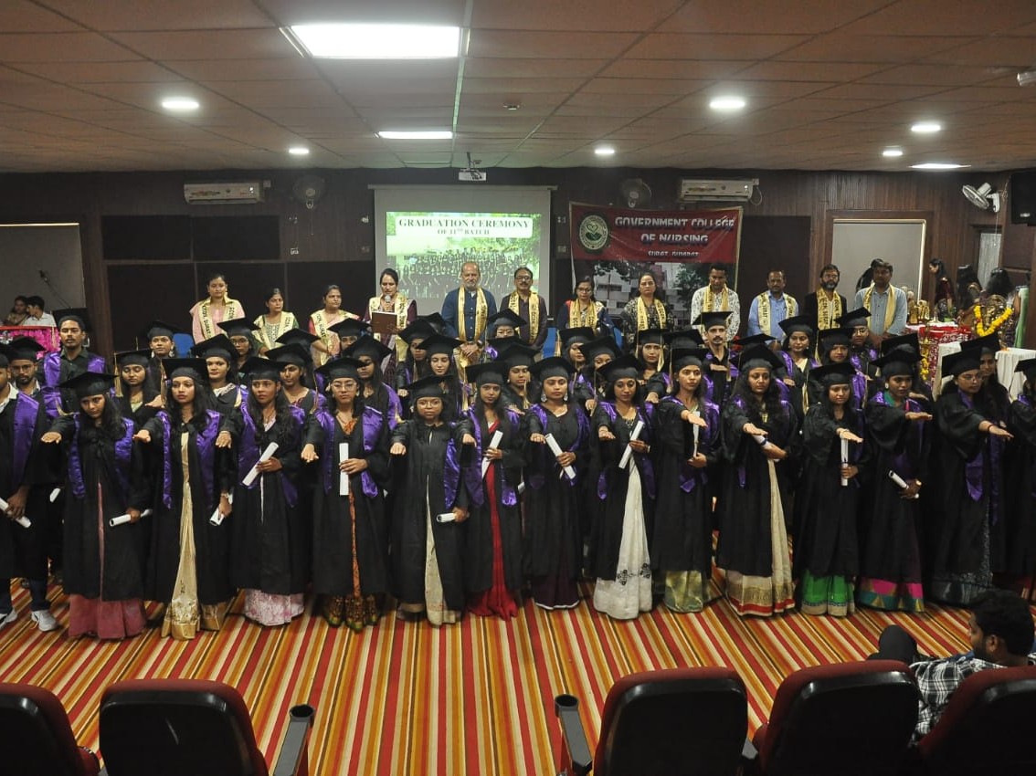 Graduation ceremony at Surat Government Nursing College