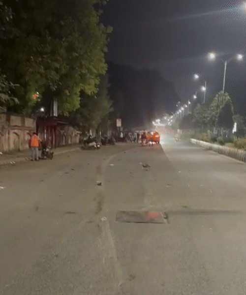 Rajkot youth dies as speeding car hits two-wheeler Bike dragged for ...