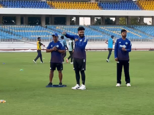 India-Africa players continue net practice today - Rajkot News | Bhaskar  English
