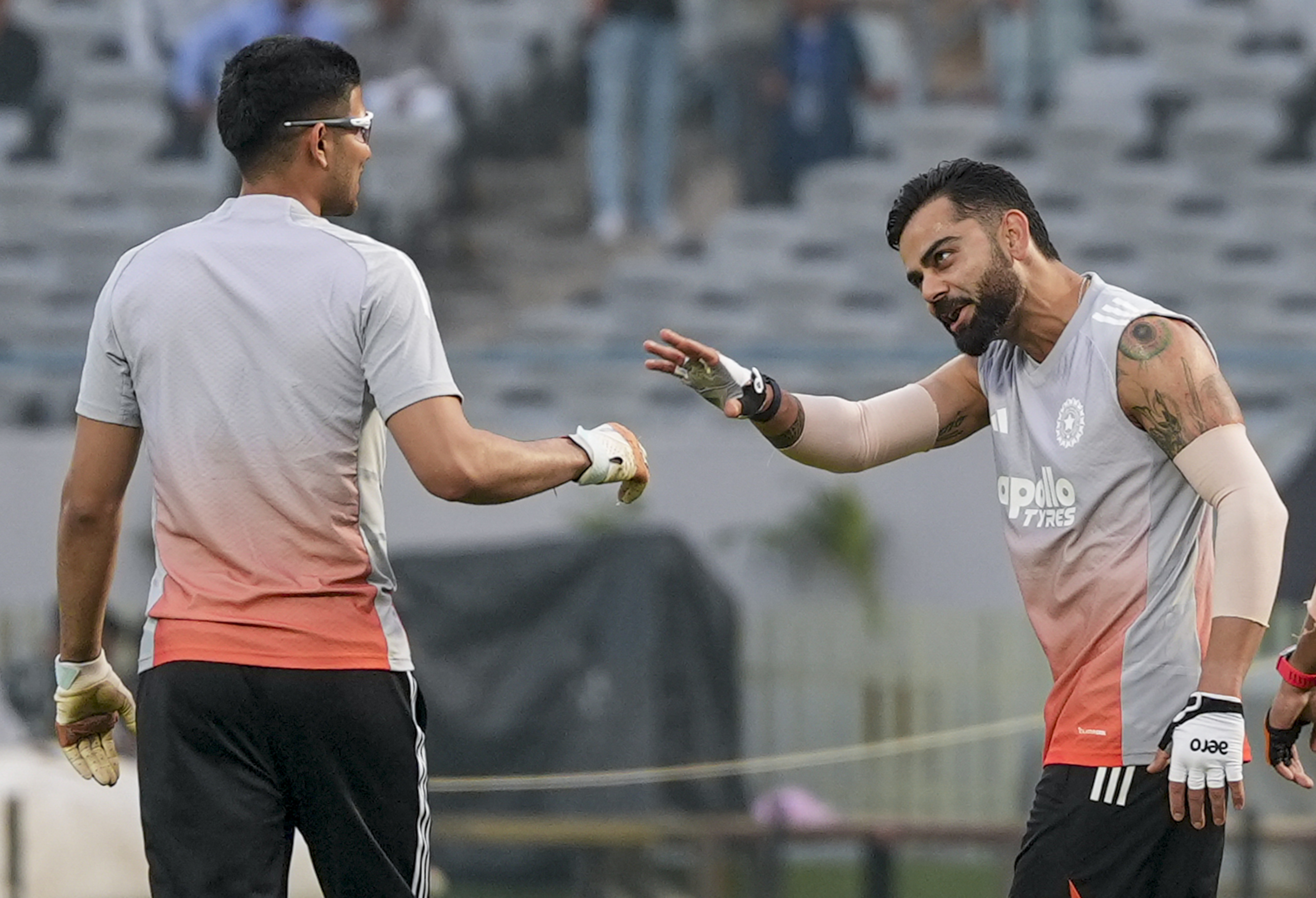 વિરાટ અને કેપ્ટન શુભમન ગિલ.