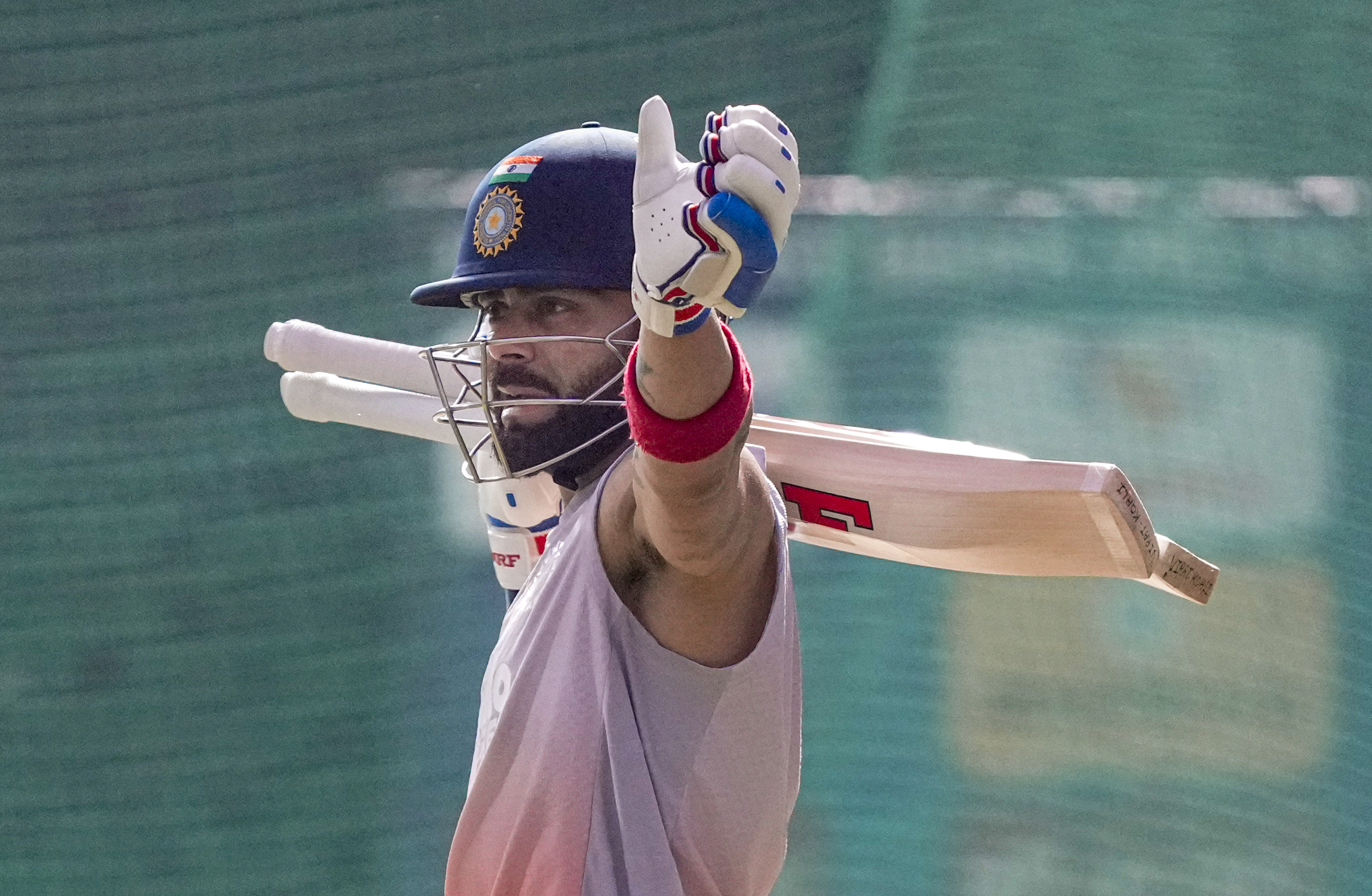 વડોદરામાં નેટ્સ સેશનમાં વિરાટ કોહલી.