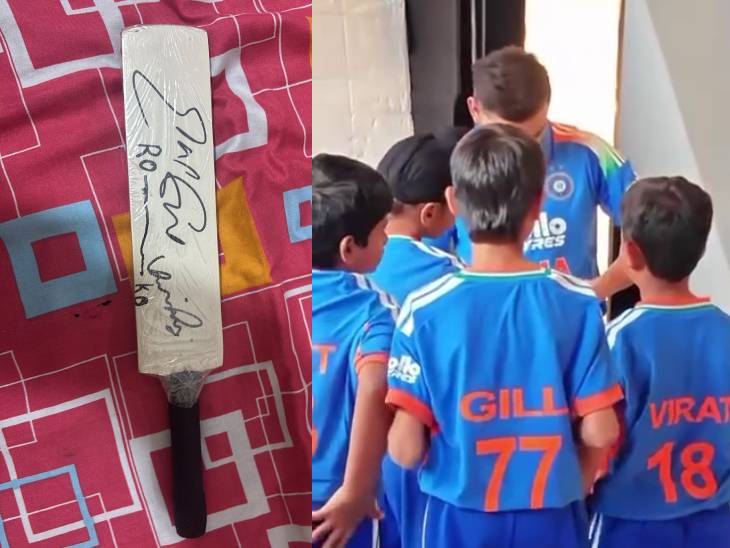 કોહલીએ ગર્વિત સહિતનાં બાળકો સાથે મુલાકાત કરીને ઓટોગ્રાફ આપ્યો હતો