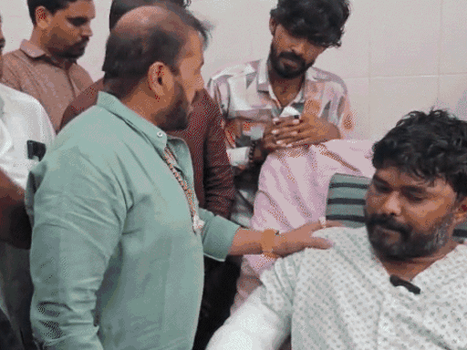 નવનીત બાલધિયા પર હુમલો થયા બાદ હીરા સોલંકીએ મુલાકાત કરી ખબર અંતર પૂછ્યા હતા.