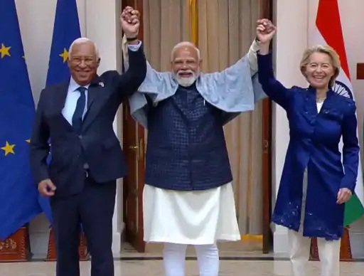 ત્રણેય નેતાઓ દિલ્હીના હૈદરાબાદ હાઉસ ખાતે મળ્યા