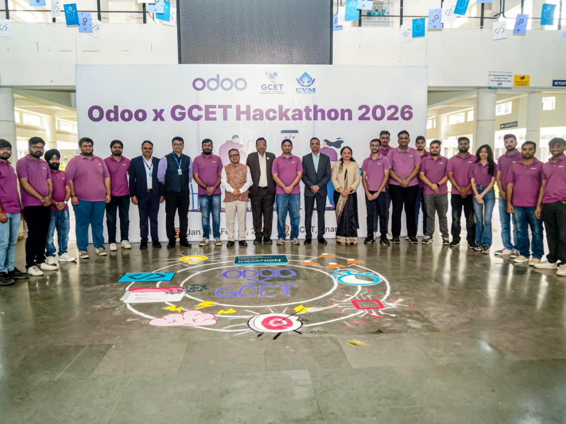 GCET Odoo Hackathon 2026 Concludes in Vallabh Vidyanagar