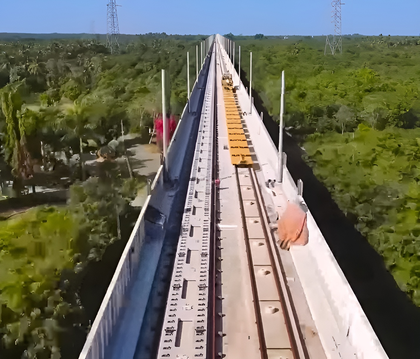 Tracks being laid for bullet train in Navsari