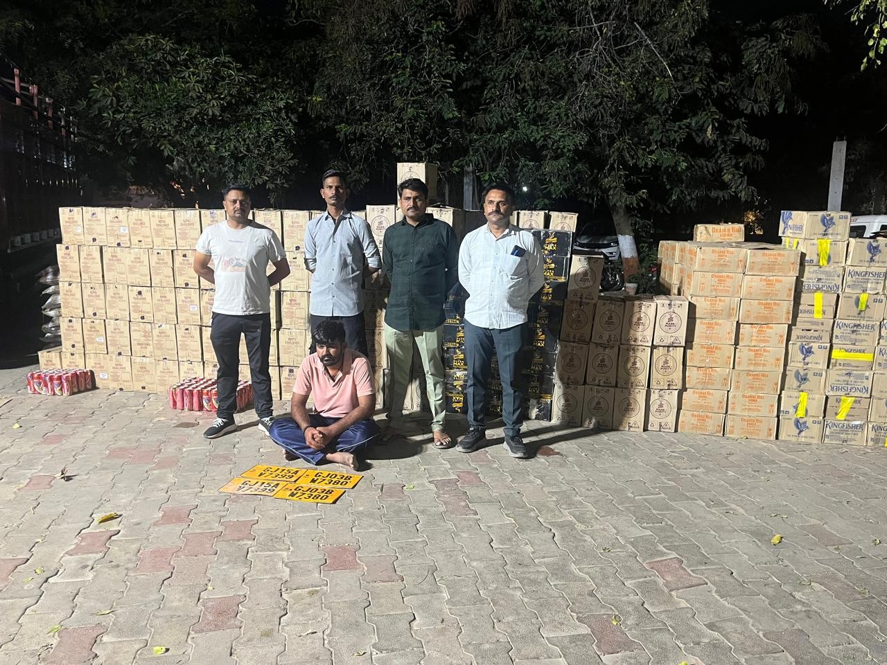 Himmatnagar Liquor Seizure: Driver Arrested, 77 Lakhs Booze Recovered