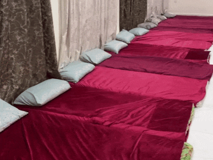 ફસાયેલા લોકો માટે આ પ્રકારે રહેવાની વ્યવસ્થા કરાઇ છે