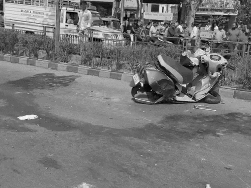 Horrific Accident in Ahmedabad BRTS Track