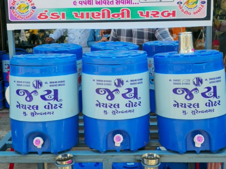 Surendranagar AAA Group Launches Cold Water Stall Service | 121 Days