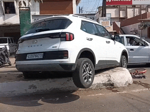 Vadodara Car Accident; Elderly Man Dragged 20ft | CCTV Footage