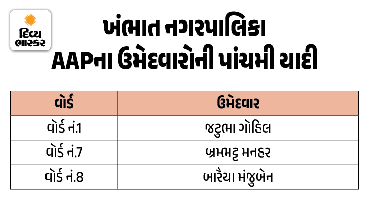 AAP Releases 5th Candidate List for Local Body Polls