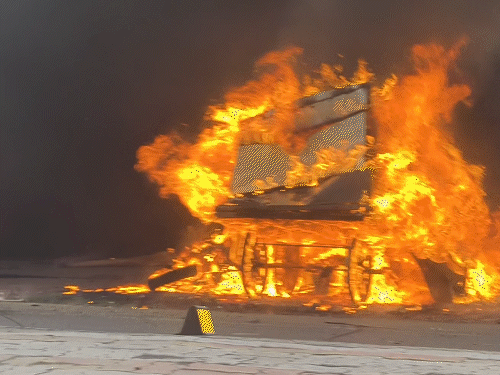 Dhandhuka Shops Set Fire, Vandalism; 2 Arrested, Police Deploy