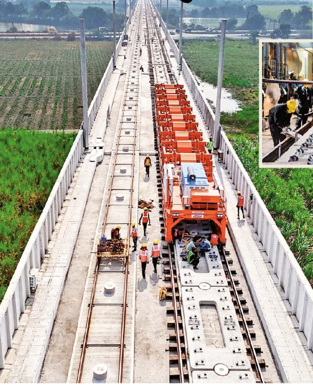 For the first time in the country, bullet train tracks will be laid ...