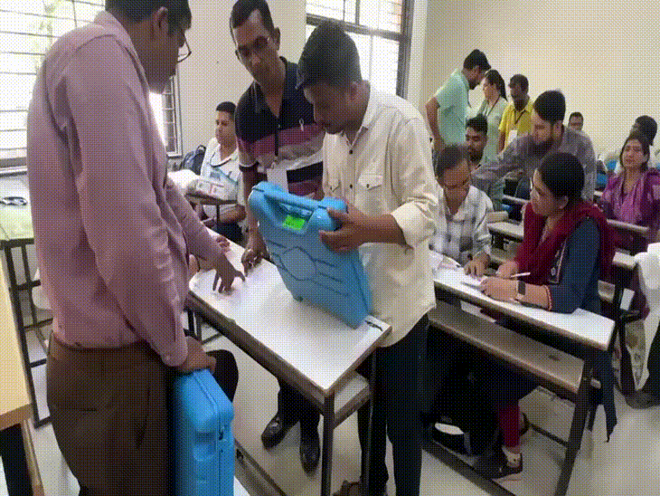 Ahmedabad Collector Inspects EVM Dispatch; AMC Election Tomorrow