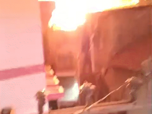 Massive Fire In Rajkot