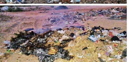 Existence crisis due to sand theft and garbage load on Sumrasar-Dhori ...