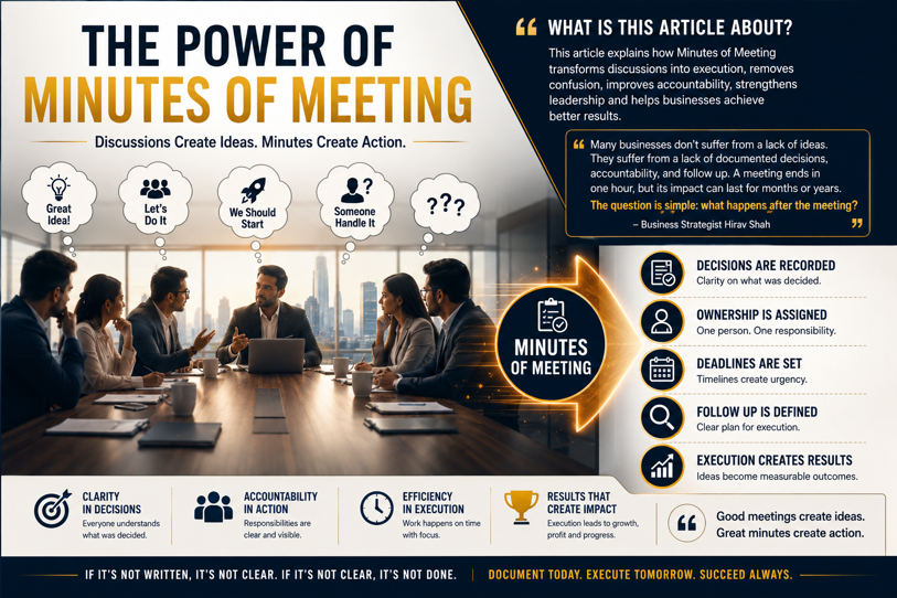 Meeting Minutes Power Hirav Shah On Turning Discussions Into Execution