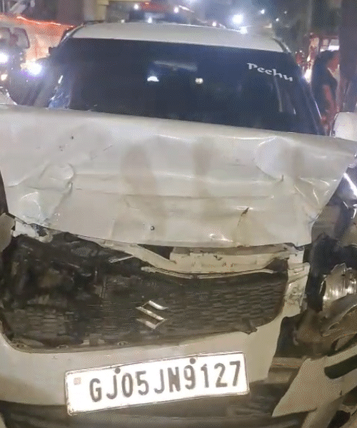 Drunk Surat ASI Hits BRTS Bus