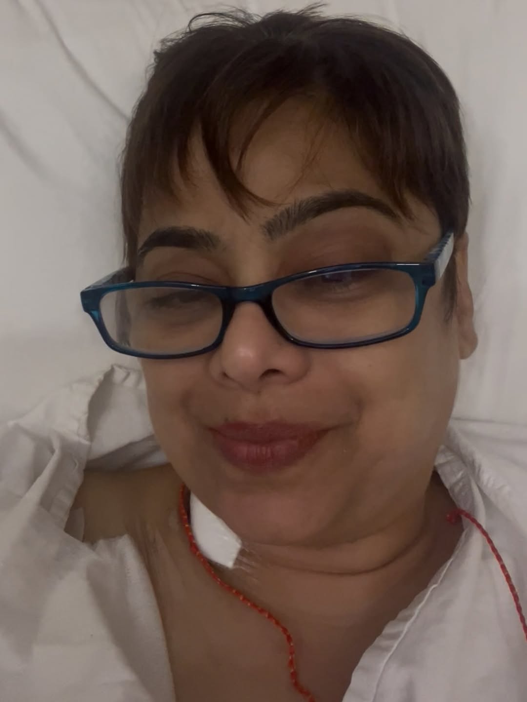 મેધાએ હોસ્પિટલનો ફોટો શેર કર્યો.