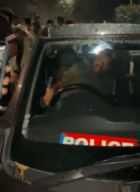 Drunk Driver Hits Multiple Vehicles in Bopal; Police Car Controversy