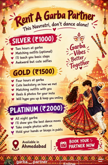 Rent a Garba Partner