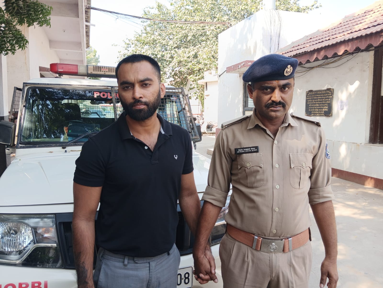 Accused Shikhar Gohel has been taken into custody by the police.